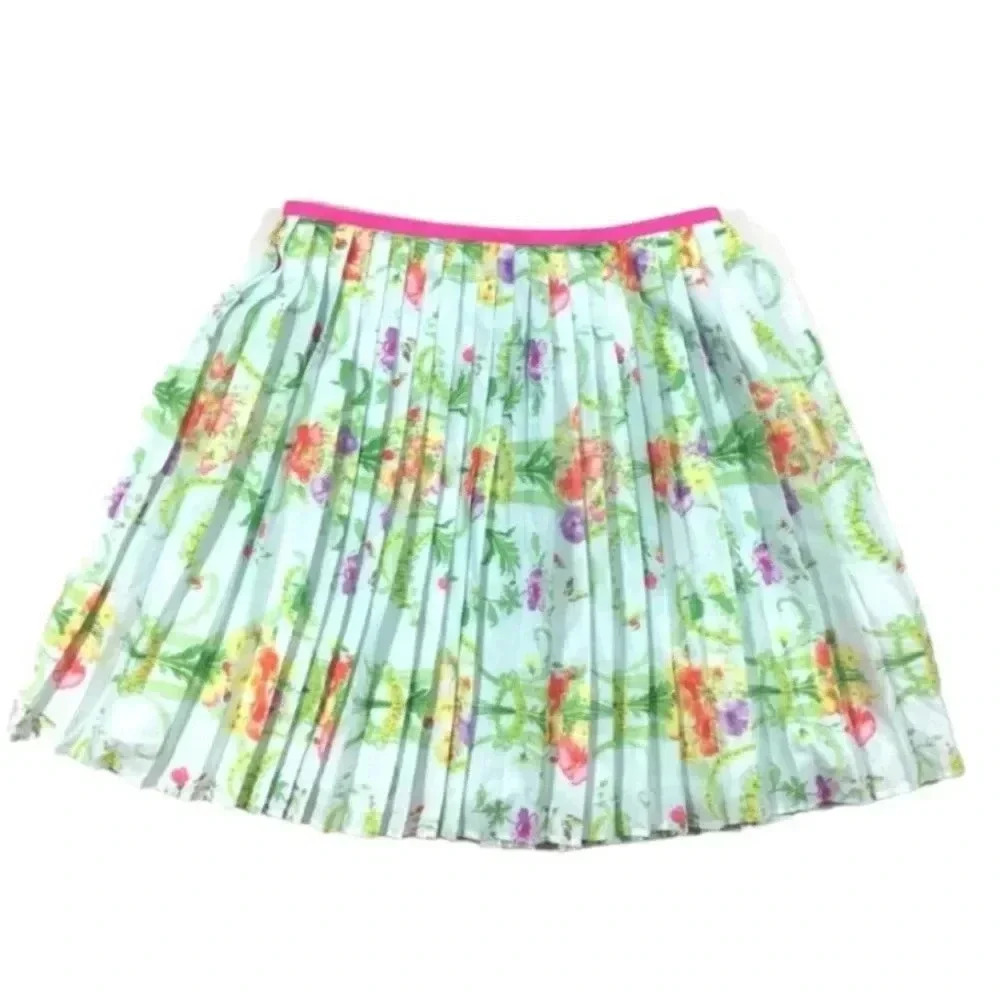 Baker Ted Baker Girls Pleated Floral Skirt